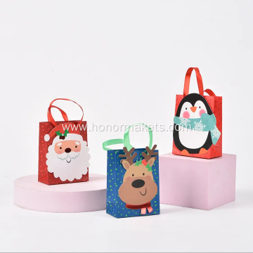 Christmas theme paper candy bags